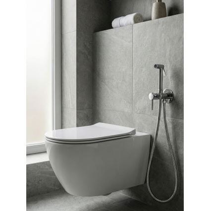 Paffoni - Kit mural pour installation encastrée avec douchette bidet hygiénique à main, finition chrome brillant