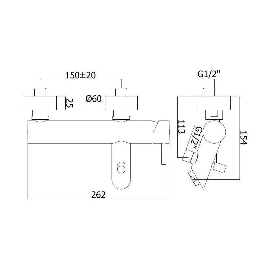 Paffoni - Mitigeur de baignoire LIGHT EXCLUSIVE doré