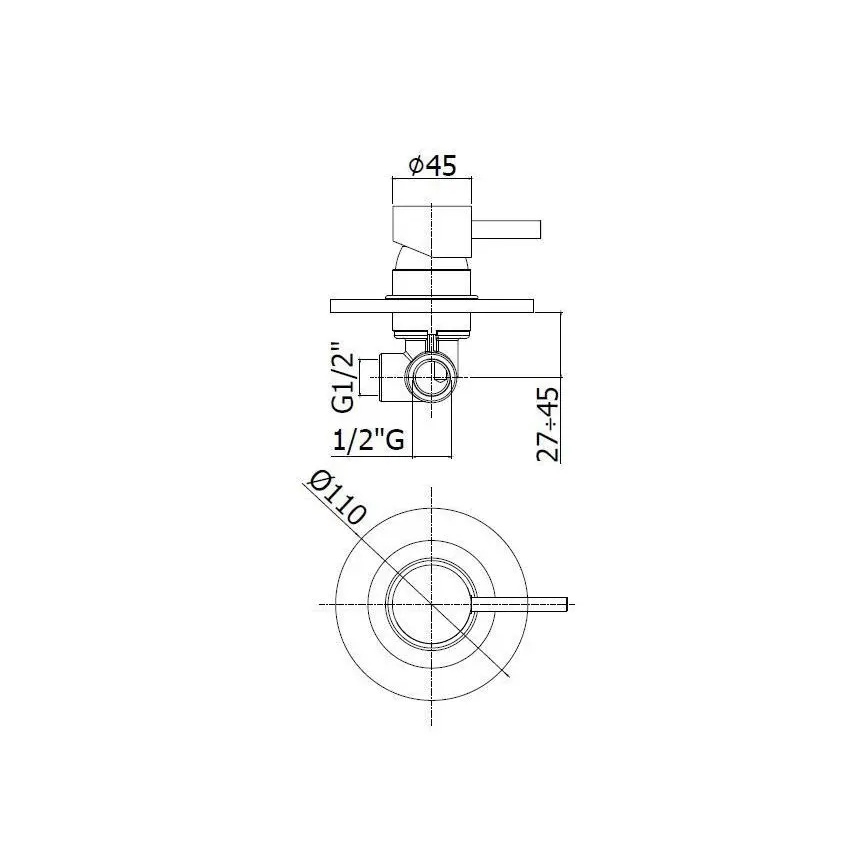Paffoni - Mitigeur de douche pour installation encastrée LIGHT blanc mat