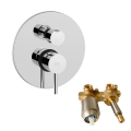 Paffoni - Mitigeur de douche pour installation encastrée LIGHT, chrome brillant