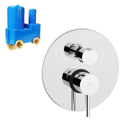 Paffoni - Mitigeur de douche pour installation encastrée LIGHT, chrome brillant