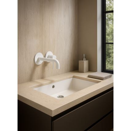 Paffoni - Mitigeur de lavabo encastré LIGHT blanc mat
