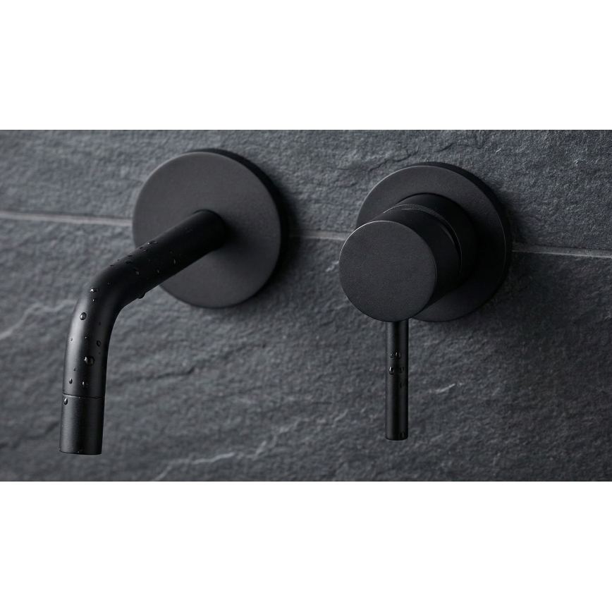 Paffoni - Mitigeur de lavabo encastré LIGHT noir