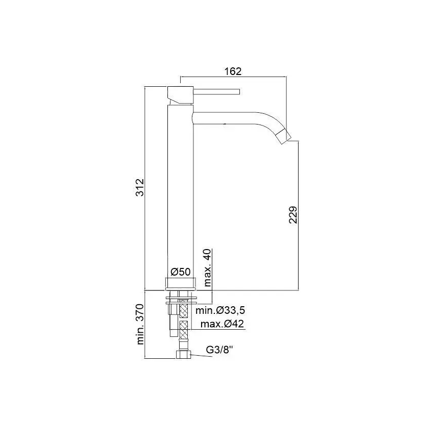 Paffoni - Mitigeur de lavabo LIGHT, chrome brillant