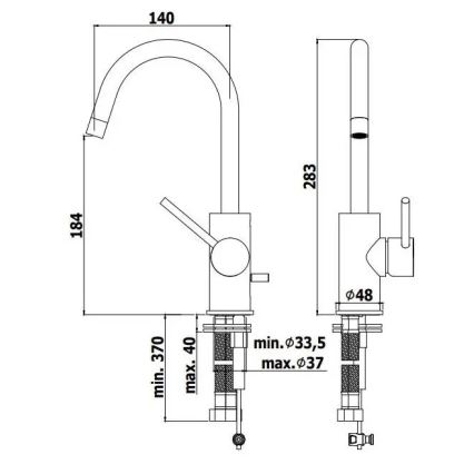 Paffoni - Mitigeur de lavabo LIGHT doré