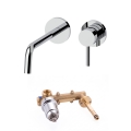 Paffoni - Mitigeur de lavabo pour installation encastrée LIGHT, chrome brillant