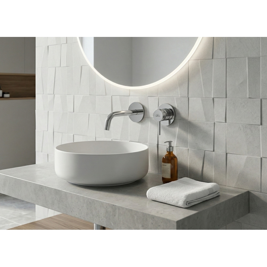 Paffoni - Mitigeur de lavabo pour installation encastrée LIGHT, chrome brillant