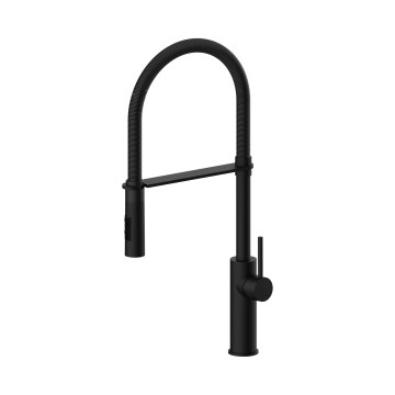 Paffoni - Mitigeur d'évier avec douchette extractible LIGHT 52,5 cm noir