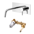Paffoni - Mitigeur pour lavabo à installation encastrée LIGHT, finition chrome brillant