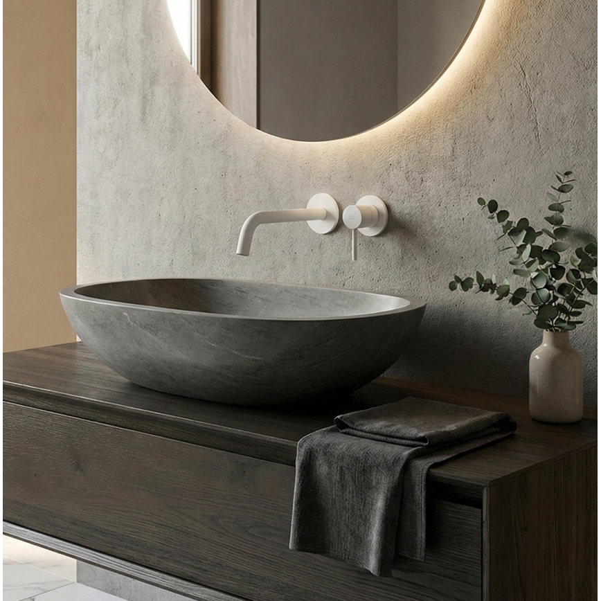 Paffoni - Mitigeur pour lavabo encastré LIGHT blanc mat