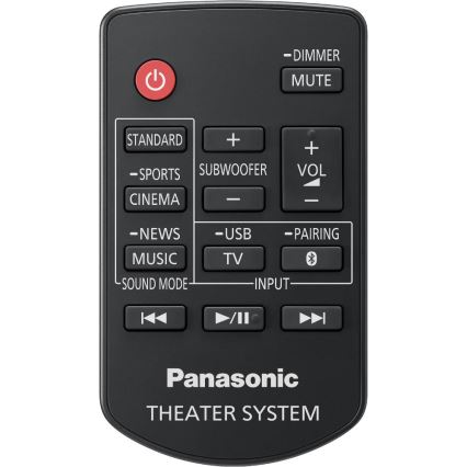 Panasonic - Barre de son avec enceintes 320W/230V + télécommande