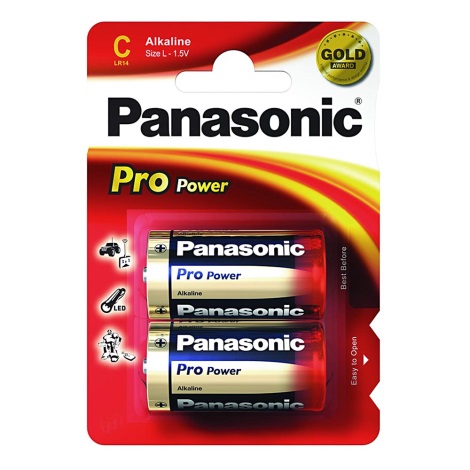 Panasonic LR14 PPG - 2 pc Pile alcaline C Pro Power 1,5V