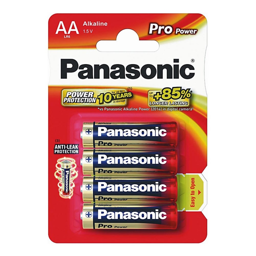 Panasonic LR6 PPG - 4 pc Pile alcaline AA Pro Power 1,5V