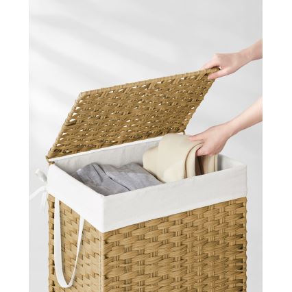 Panier à linge FLYN en rotin