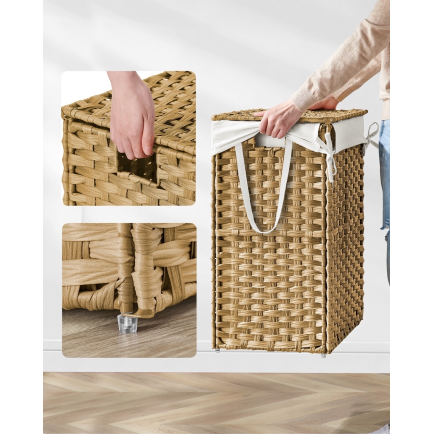 Panier à linge FLYN en rotin