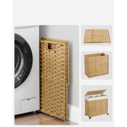 Panier à linge FLYN en rotin