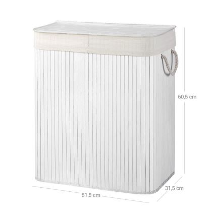 Panier à linge GUS blanc