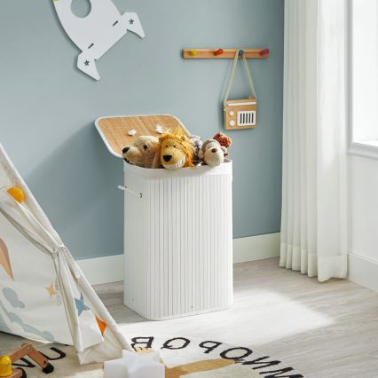 Panier à linge GUS blanc