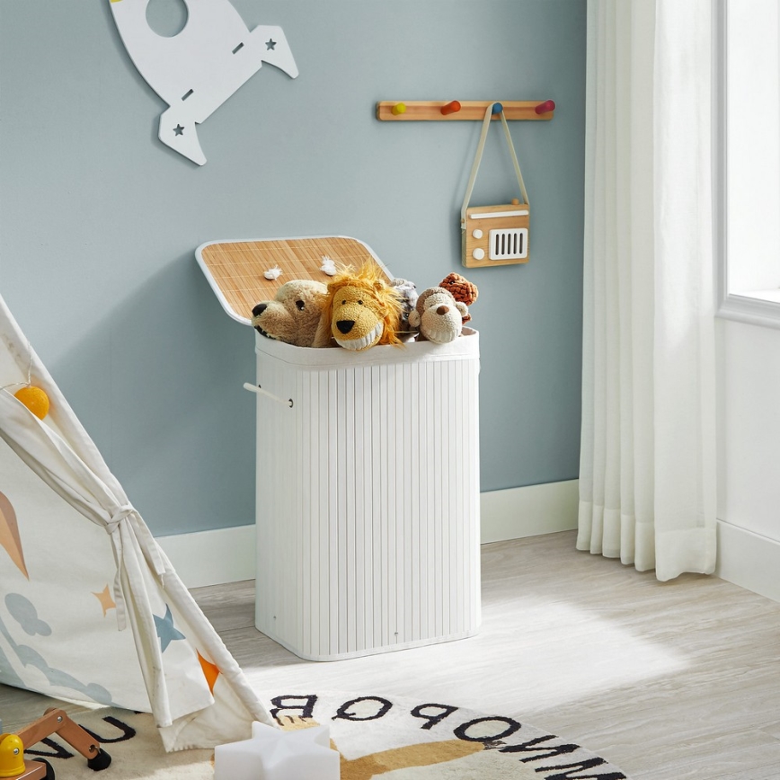 Panier à linge GUS blanc