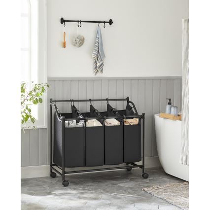 Panier à linge LINA noir