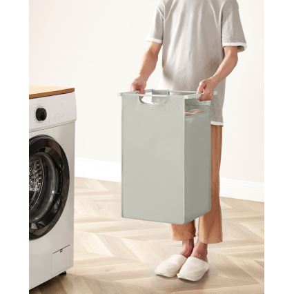Panier à linge REX blanc