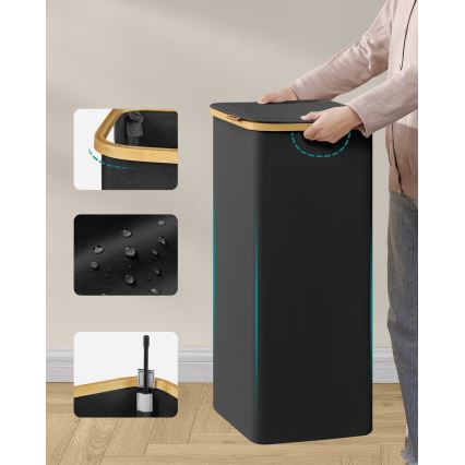 Panier à linge TATE noir