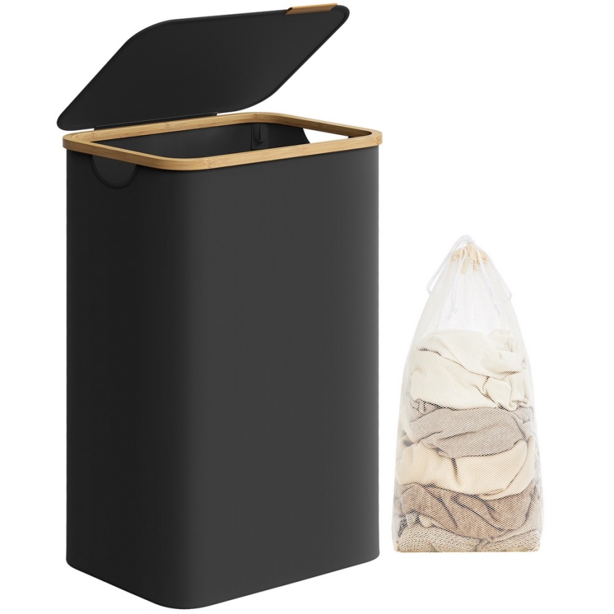 Panier à linge TATE noir