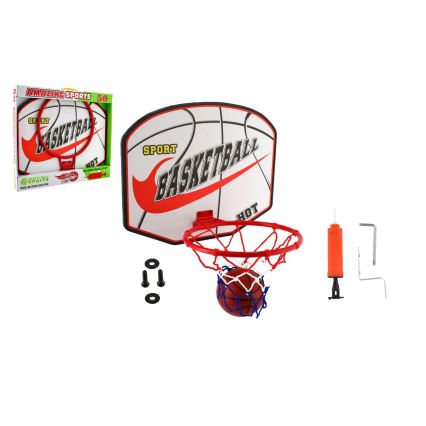 Panier de basket avec ballon