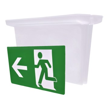 Panneau de plafond pour éclairage de secours avec pictogrammes