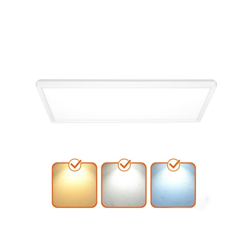 Panneau en saillie NIVERA LED/32W/230V IP54 3000/4000/6000K 29,5x59,5 cm blanc