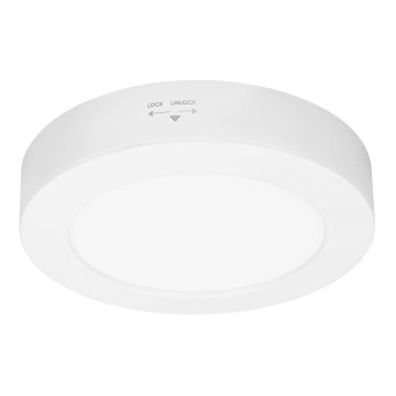 Panneau LED 2 en 1 apparent/encastré LED/12W/230V 3000/4000/6000K Ø17 cm IP54 blanc