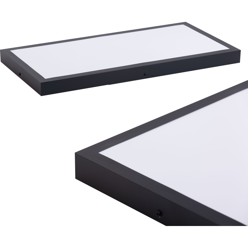 Panneau LED/36W/230V 4000K 30x60 cm noir