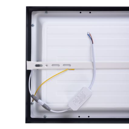 Panneau LED/36W/230V 4000K 30x60 cm noir