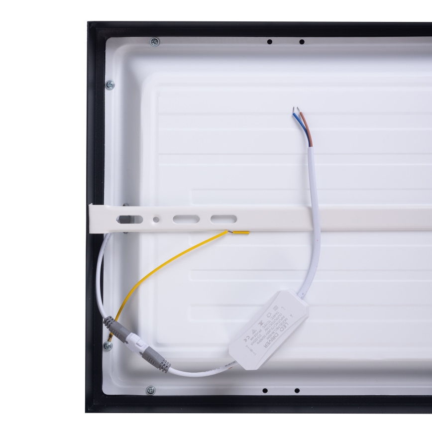Panneau LED/36W/230V 4000K 30x60 cm noir
