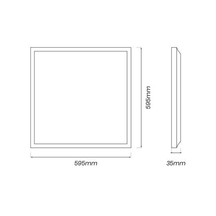 Panneau LED/40W/230V 4000K 60x60 cm