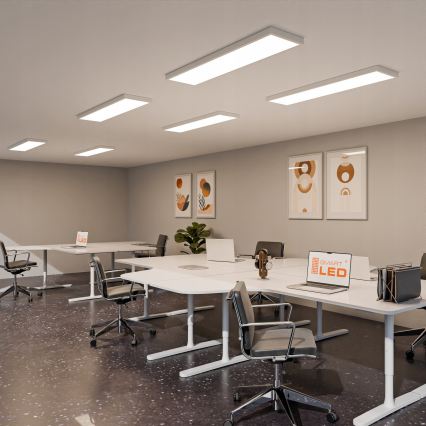 Panneau LED en saillie 60W/230V 30x120 cm blanc