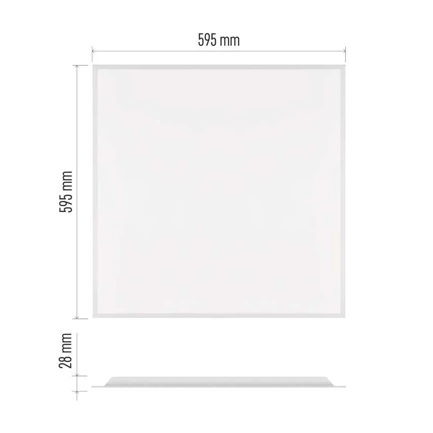 Panneau LED encastrable pour faux plafond DIXXO LED/36W/230V 4000K 60x60 cm blanc