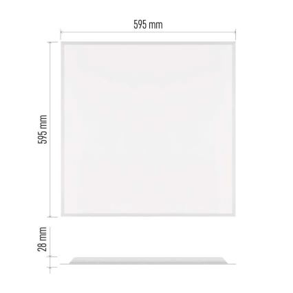 Panneau LED encastrable pour faux plafond DIXXO LED/36W/230V 4000K UGR19 60x60 cm blanc