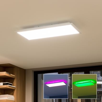 Panneau LED RGBW dimmable en saillie/22W/230V/2700-6500K/29,5x59,5 cm + télécommande