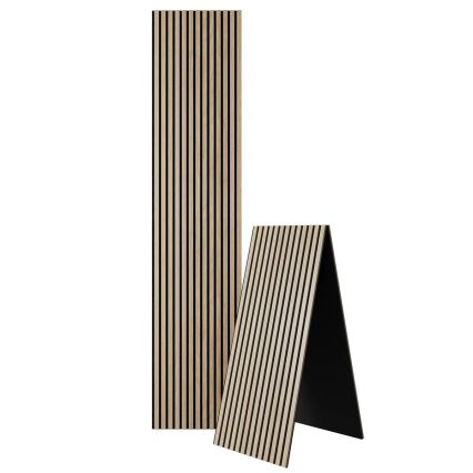 Panneau mural acoustique VASALUND 240x52 cm chêne