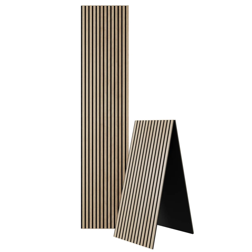 Panneau mural acoustique VASALUND 240x52 cm chêne