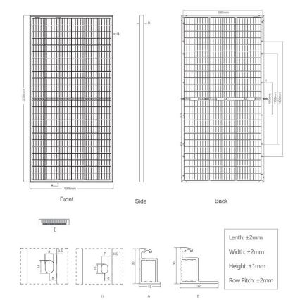 Panneau solaire photovoltaïque JINKO 405Wp IP67 biface
