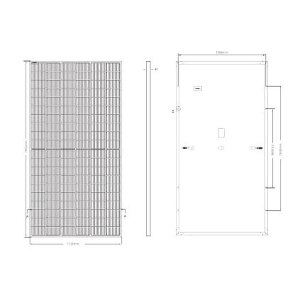 Panneau solaire photovoltaïque JINKO 450Wp cadre noir IP68