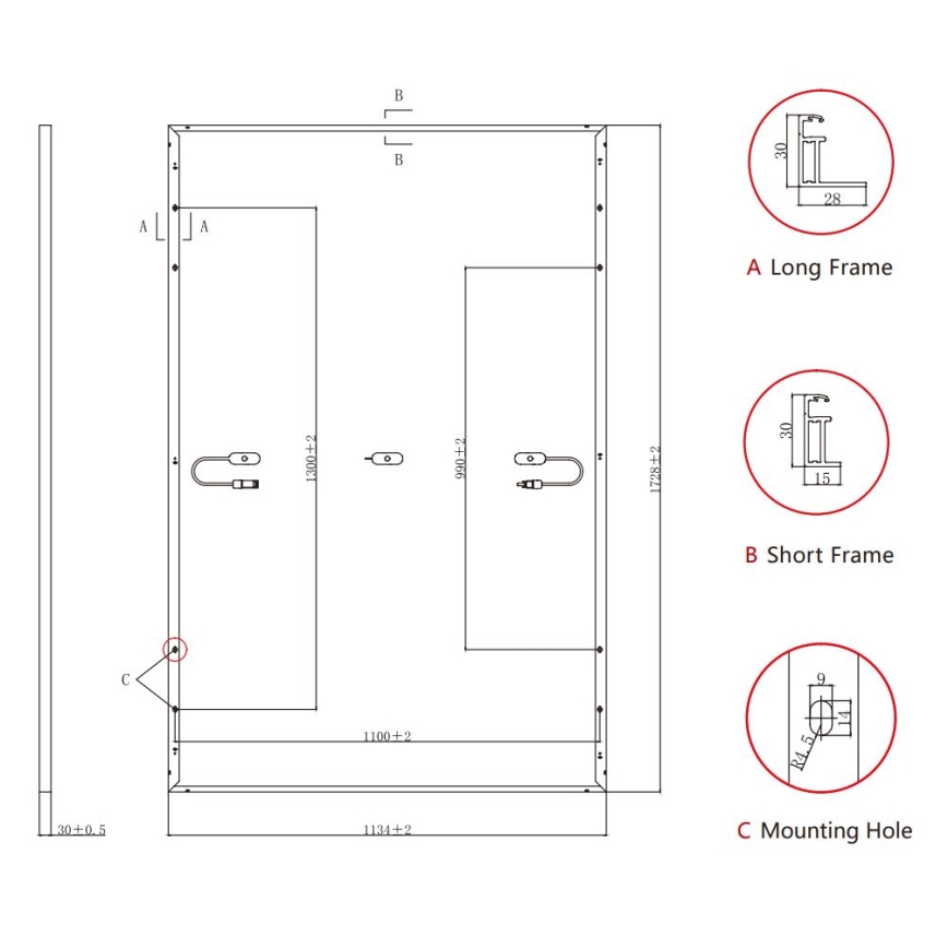 Panneau solaire photovoltaïque Jolywood Ntype 415Wp IP68 biface