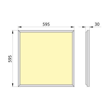 Panneau suspendu OREGA PLUS 60 LED/50W/230V 4000K IP40