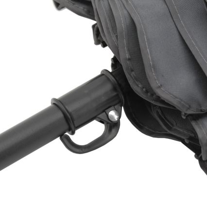 Parasol pliable et inclinable d. 1,8 m gris