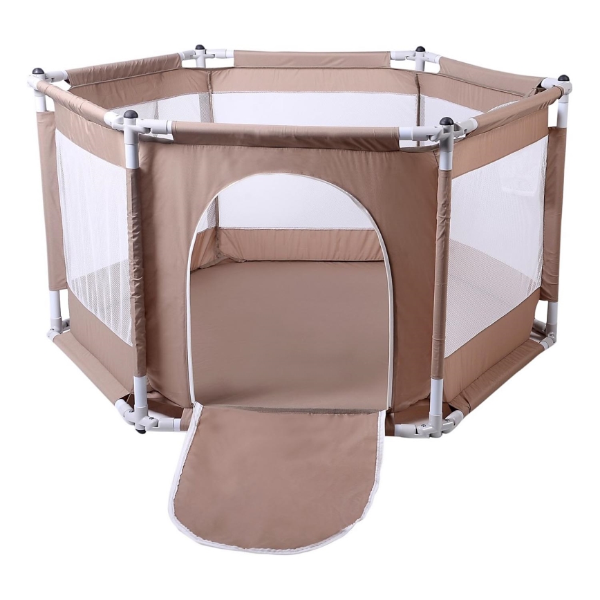 Parc de jeu 120 cm marron