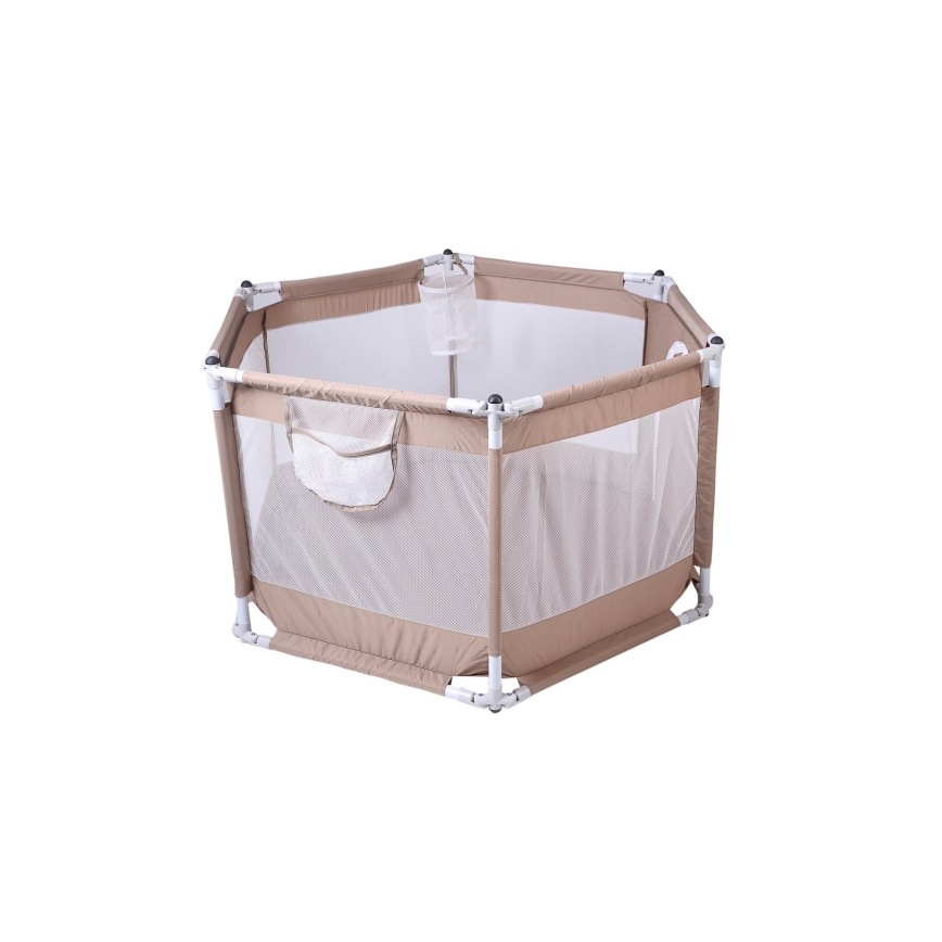 Parc de jeu 120 cm marron