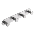 Patère 25,5 x 4,5 cm, en acier inoxydable, finition argentée
