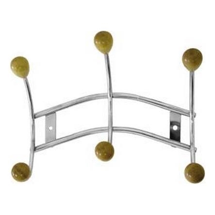 Patère murale 16x23,5 cm chrome brillant